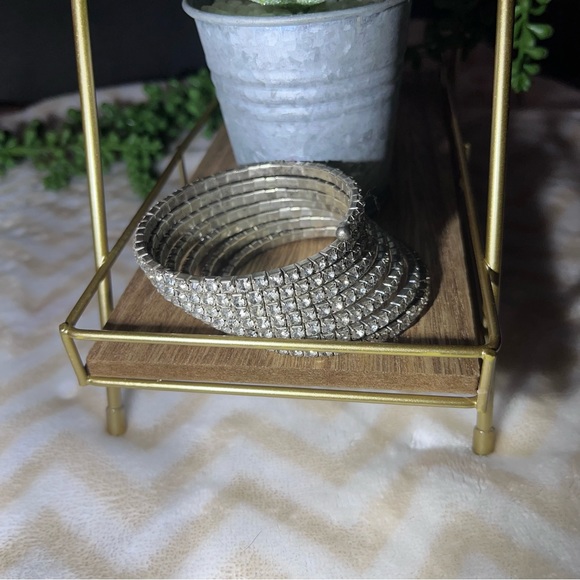 -🌸5/$25🌸Wrap Studded Faux Diamond Accent Bracelet - Picture 5 of 13